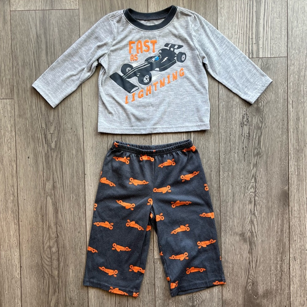Carterâs Toddler Boy Race car 2 Piece Long Sleeve Pajama Set - Fast As Lightning